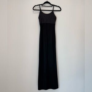 Y2K Minimalist Black Maxi | Size XS/S